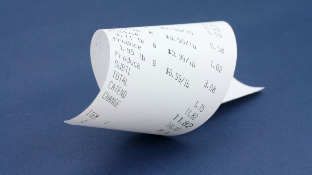 Save Every Receipt You May Use Later