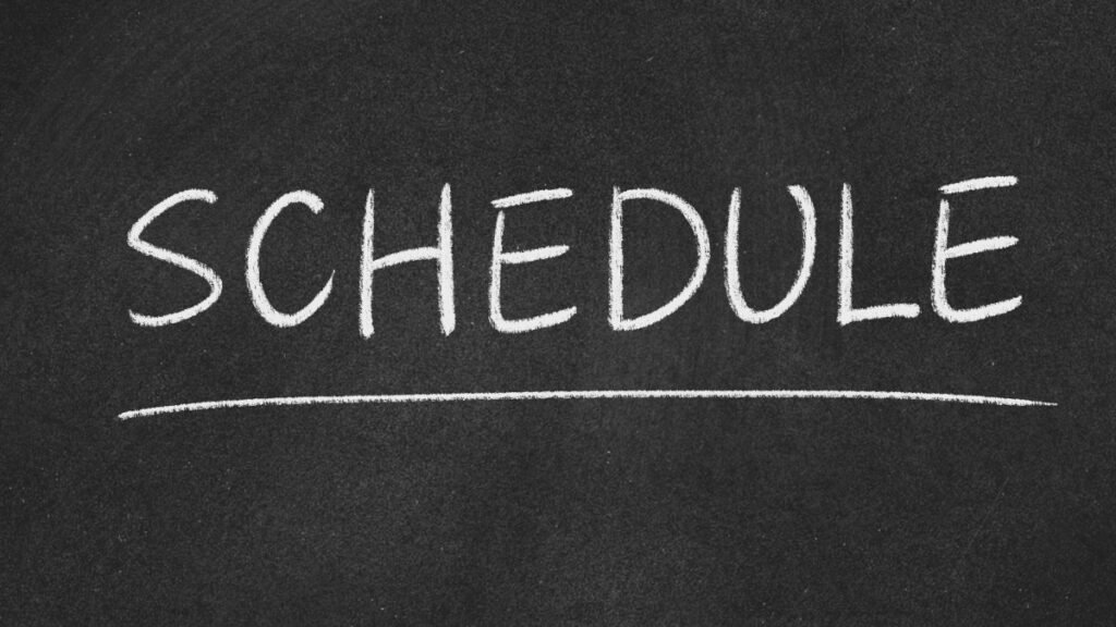 Schedule