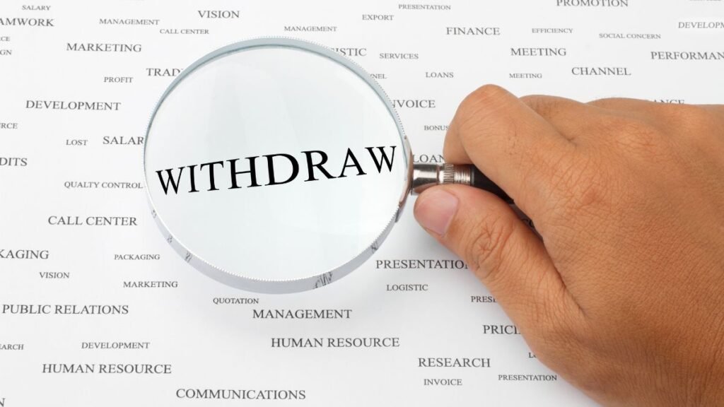 Withdrawal