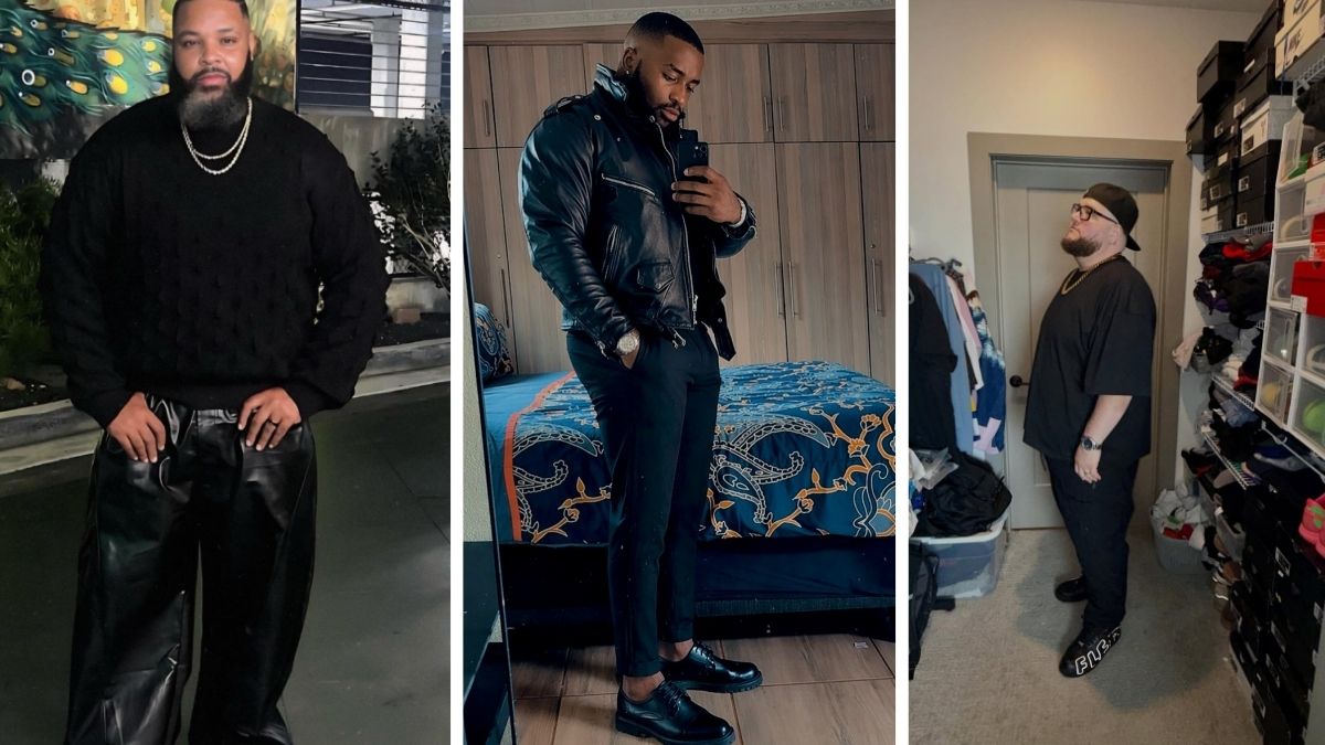 17 All Black Outfit Ideas for Plus Size Men That Slim Instantly