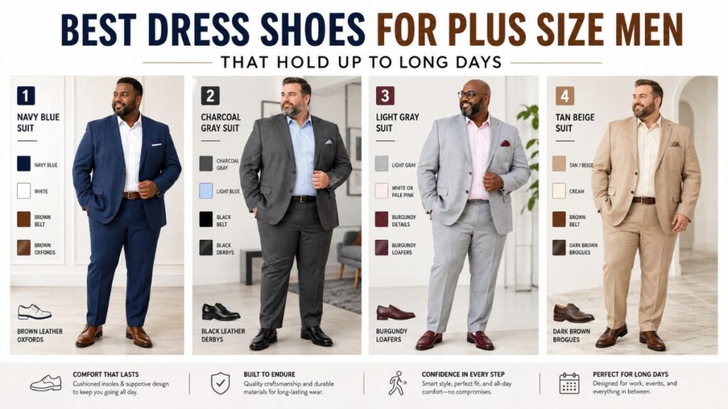 17 Best Dress Shoes for Plus Size Men That Hold Up to Long Days