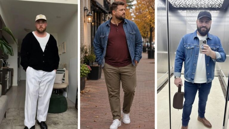 17 Henley Outfits for Plus Size Men That Layer Like a Pro