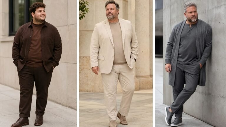 17 Monochrome Outfit Ideas for Plus Size Men That Elongate Your Frame
