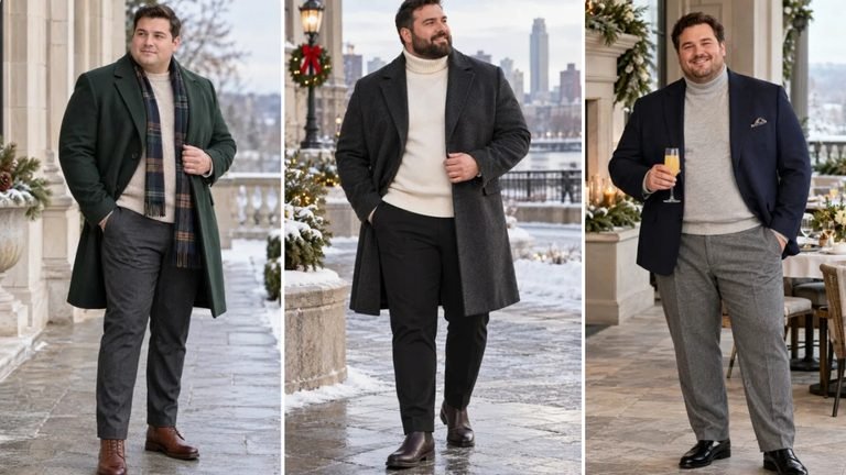 17 New Years Day Outfits for Plus Size Men That Feel Like a Fresh Start