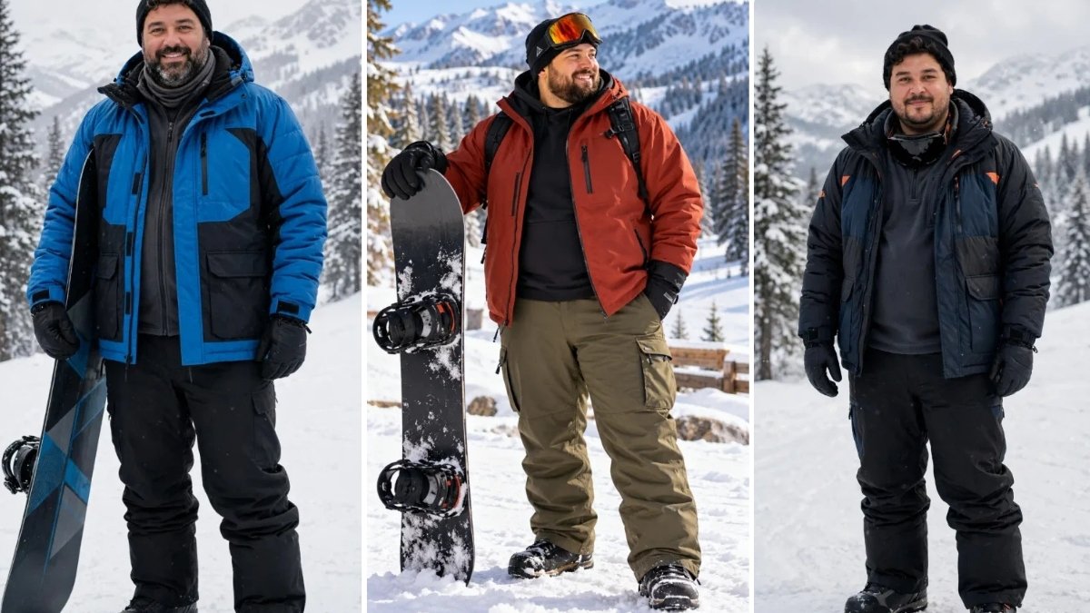 17 Snowboarding Outfits for Plus Size Men That Move With You