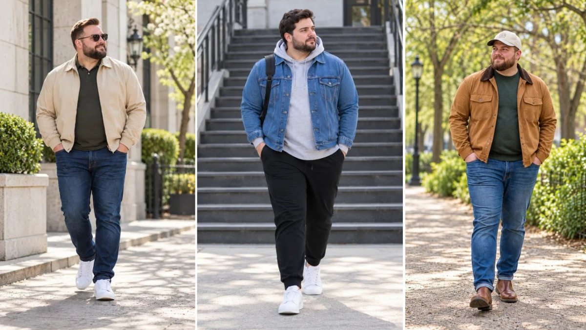 17 Spring Jacket Outfits for Plus Size Men That Are Not Just a Lighter Winter Coat