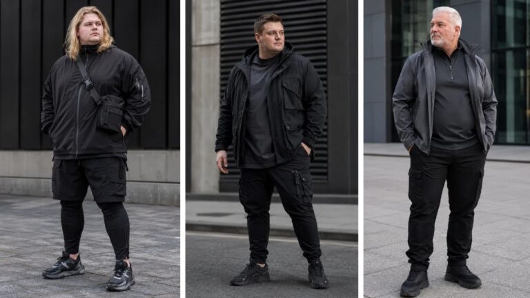 17 Techwear Outfit Ideas for Plus Size Men That Actually Fit