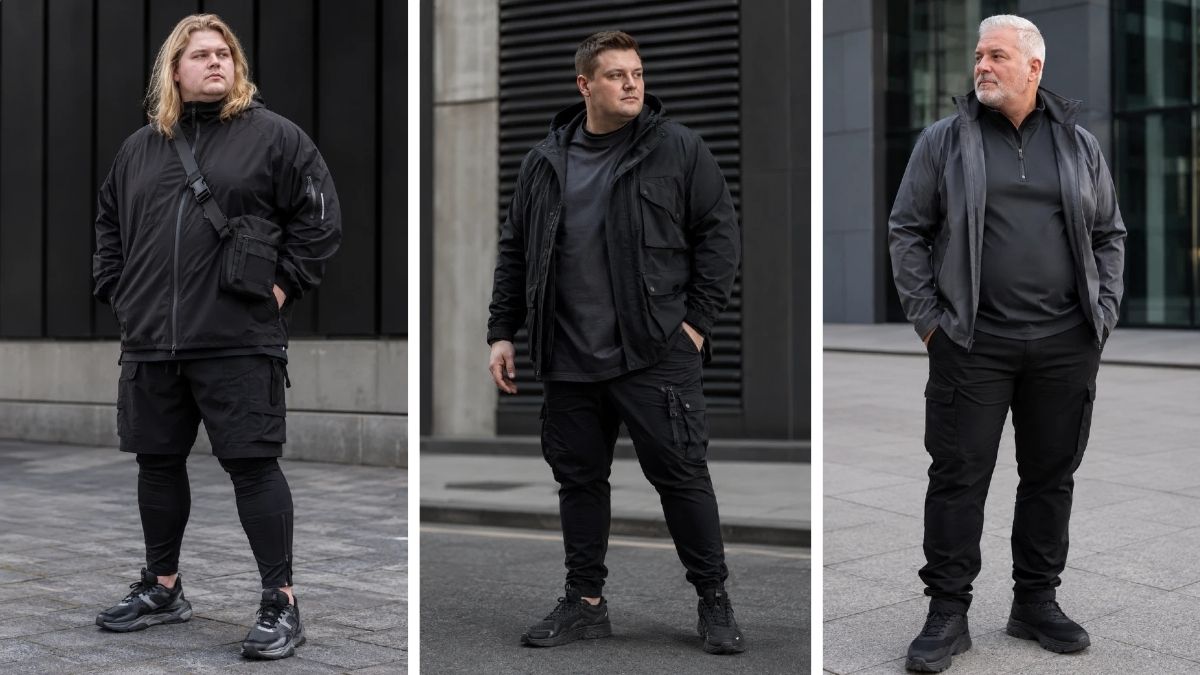 17 Techwear Outfit Ideas for Plus Size Men That Actually Fit