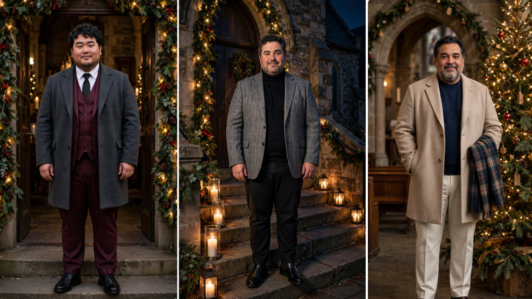 18 Christmas Church Outfits for Plus Size Men That Look Reverent and Modern
