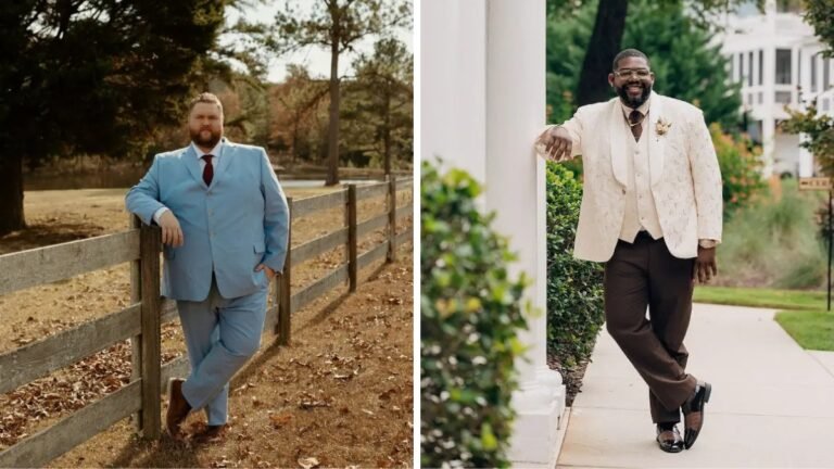 18 Engagement Photo Outfits for Plus Size Men That Look Natural on Camera