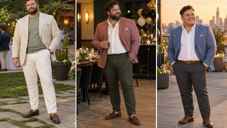 18 Graduation Party Outfits for Plus Size Men That Handle a Long Celebration