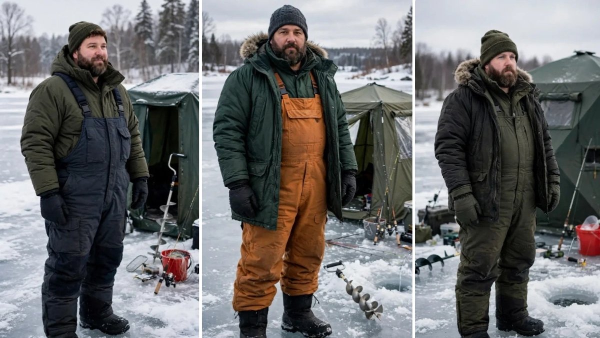 18 Ice Fishing Outfits for Plus Size Men That Handle a Full Day on the Lake