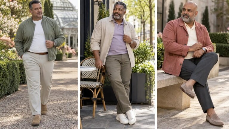 18 Spring Outfits for Plus Size Men Over 40 That Look Fresh Not Forced