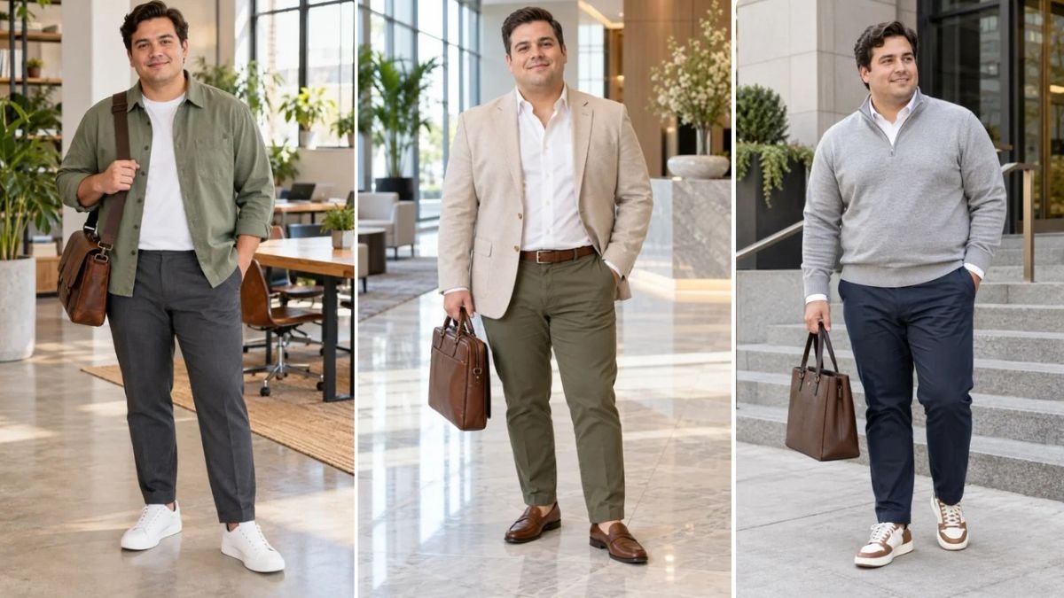 18 Spring Work Outfits for Plus Size Men That Ditch the Heavy Layers