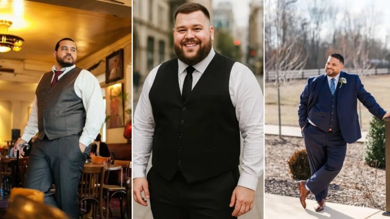 18 Wedding Vest Outfits for Plus Size Men That Smooth the Middle