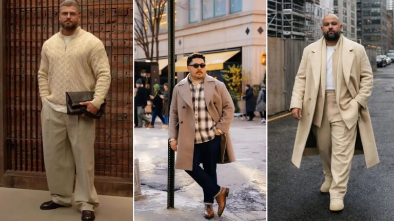 18 Winter Date Night Outfits for Plus Size Men That Survive the Coat Check