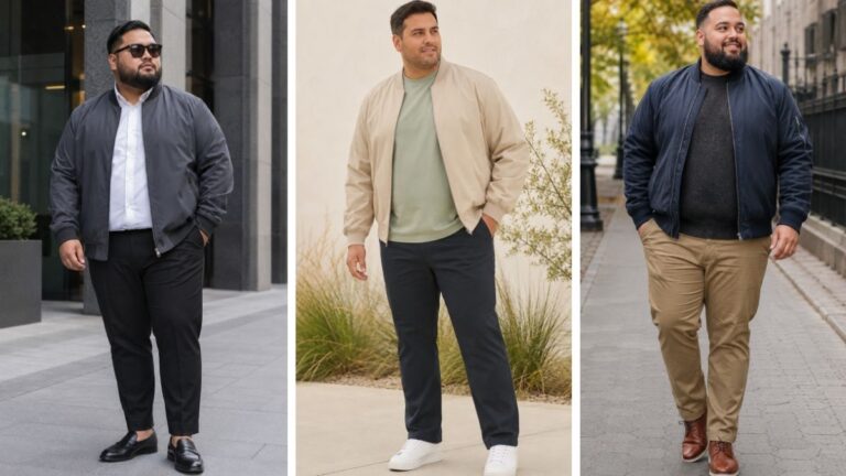20 Bomber Jacket Outfit Ideas for Plus Size Men That Stay Modern