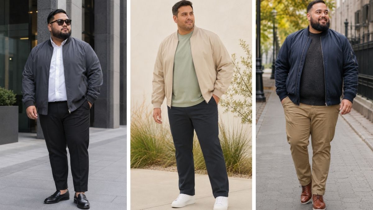 20 Bomber Jacket Outfit Ideas for Plus Size Men That Stay Modern
