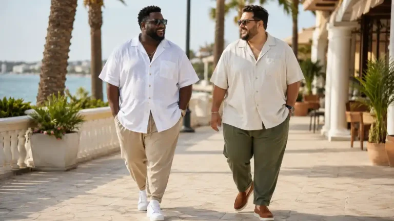 22 Vacation Outfits for Plus Size Men That Photograph Well