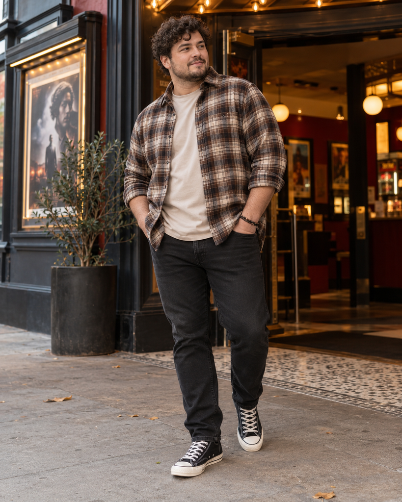 The Warm Plaid and Denim Formula