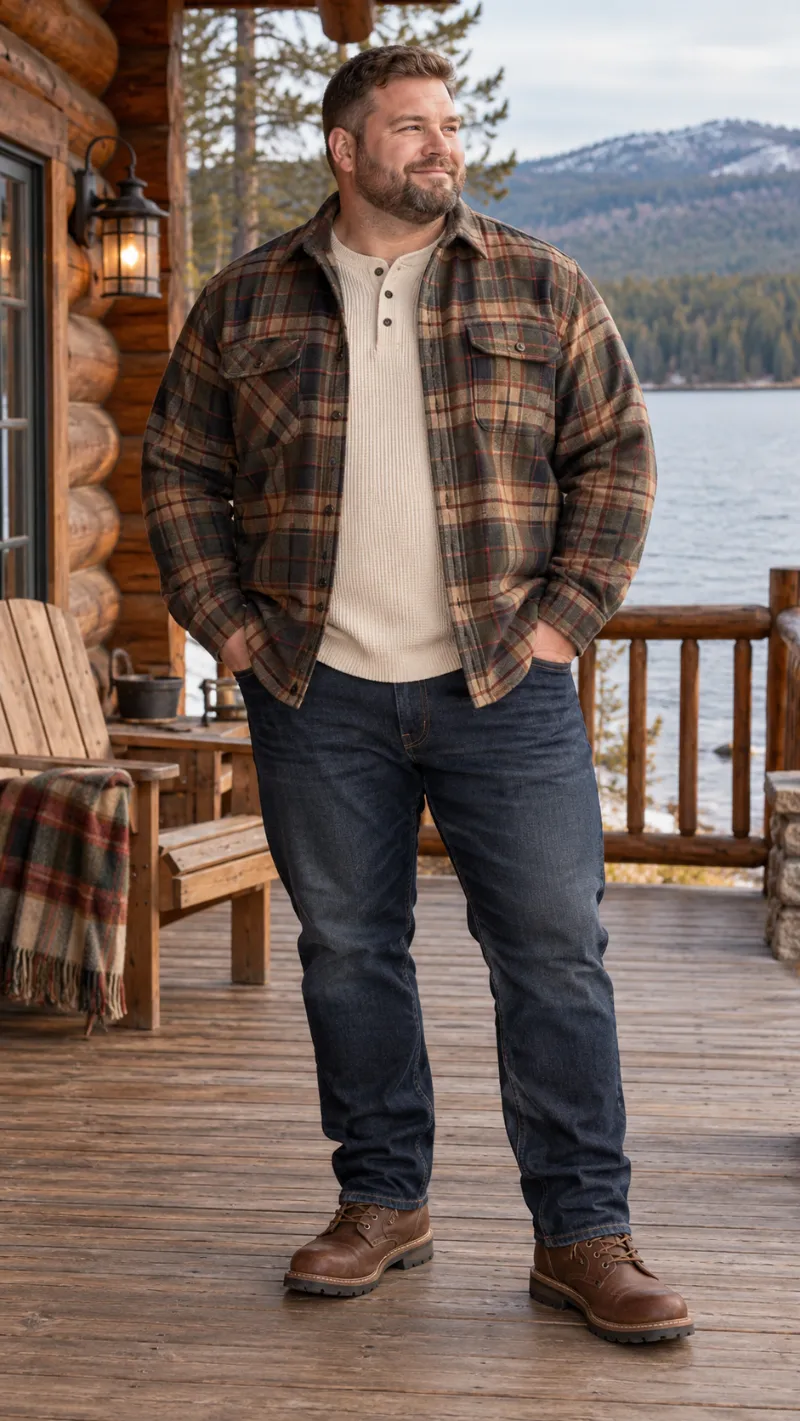 A Heavy Flannel Overshirt That Layers Without Feeling Tight