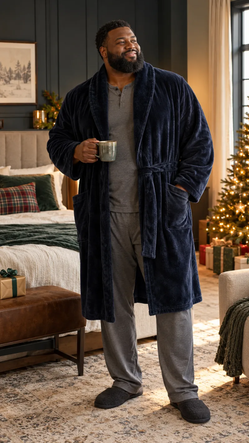 A Plush Robe That Gives a Bigger Frame Real Coverage