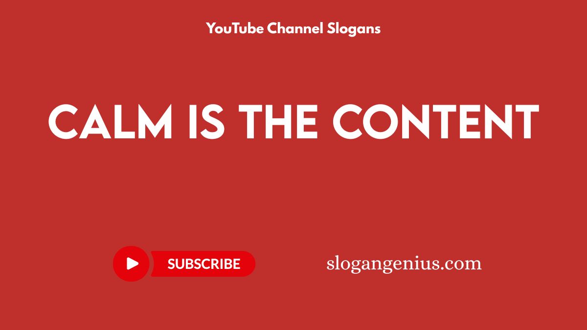 ASMR YouTube Channel Slogans