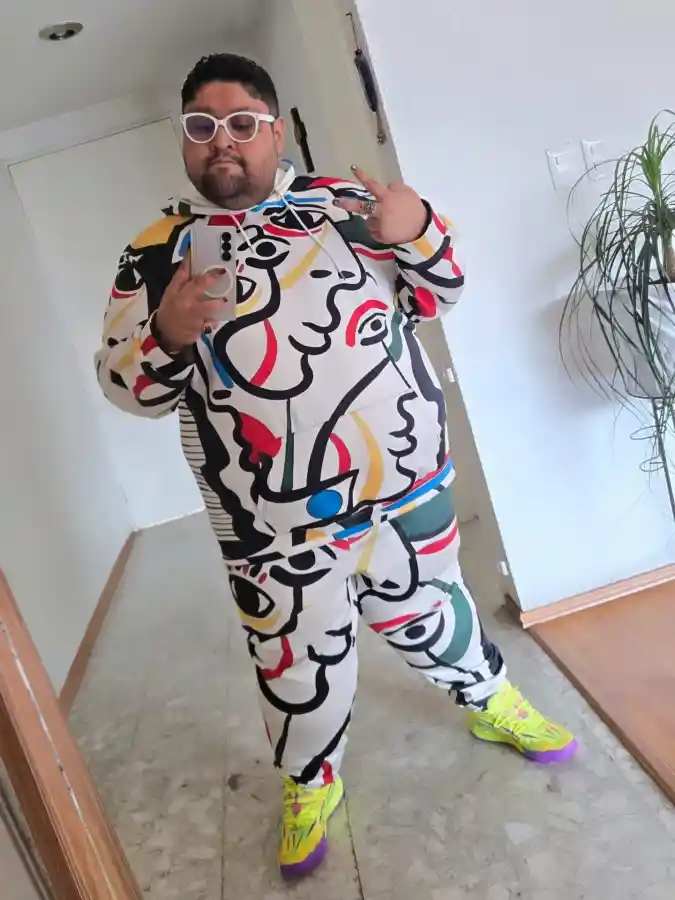 Abstract Graphic Tracksuit Set