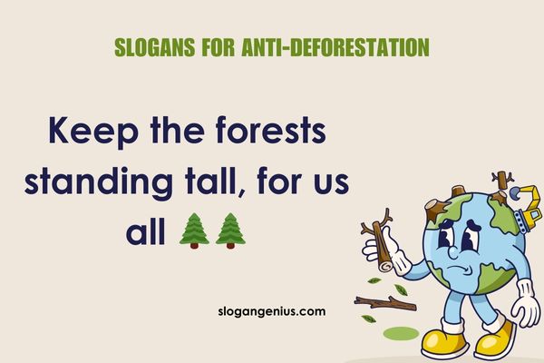 Best Slogans for Anti-Deforestation