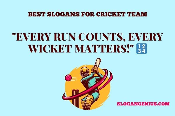 Best Slogans for Cricket Team