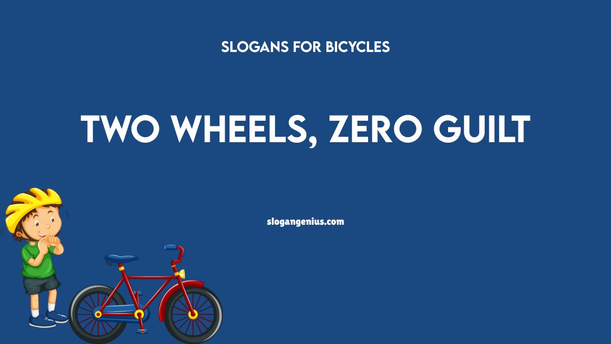 Bicycle Save Environment Slogans