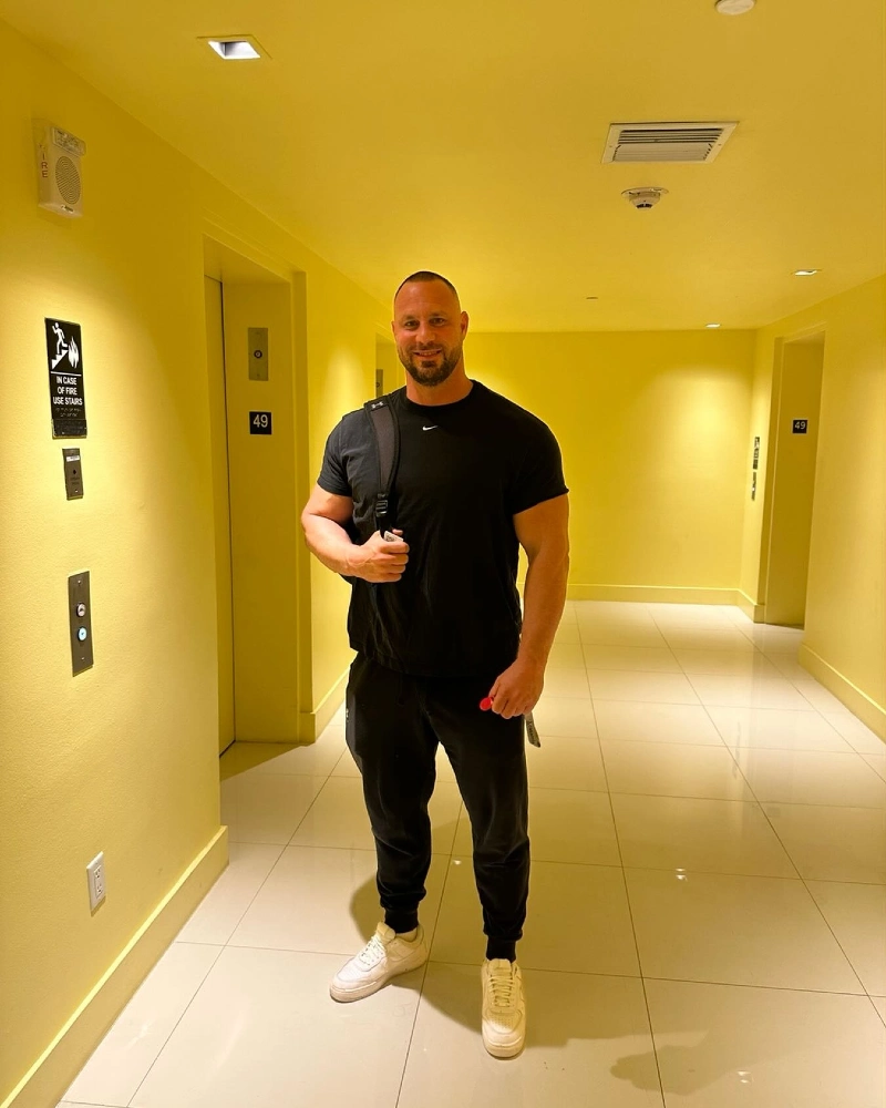 Black T-Shirt and Black Jogger Pants