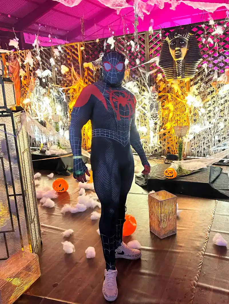 Black-and-Red Spider Superhero