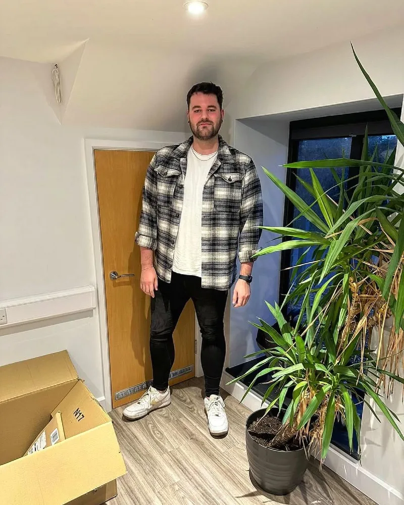 Black and White Plaid Flannel Jacket