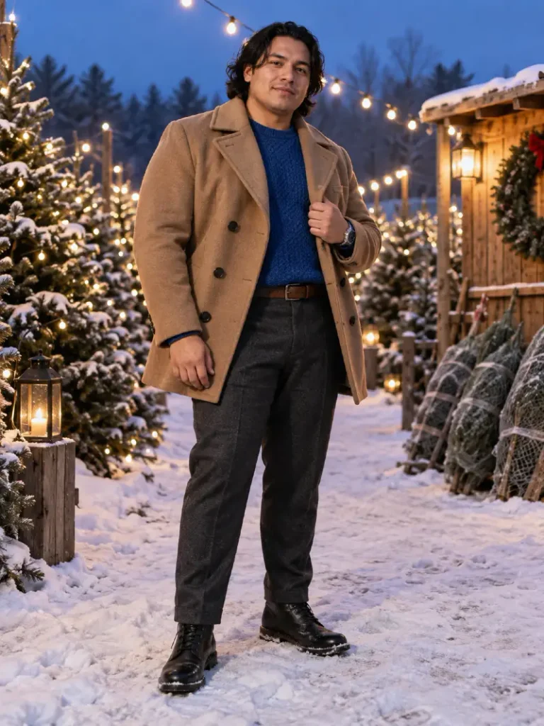 Bold Blue Knits And Classic Camel