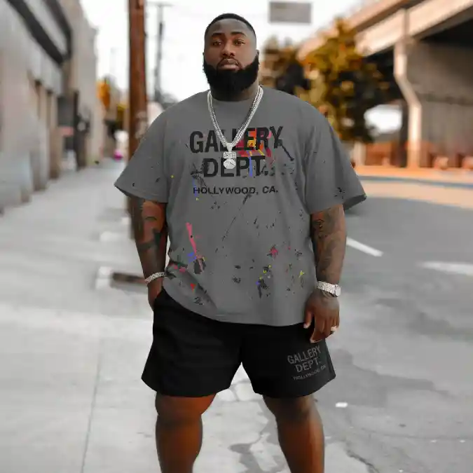 Boxy Tee and Mesh Shorts