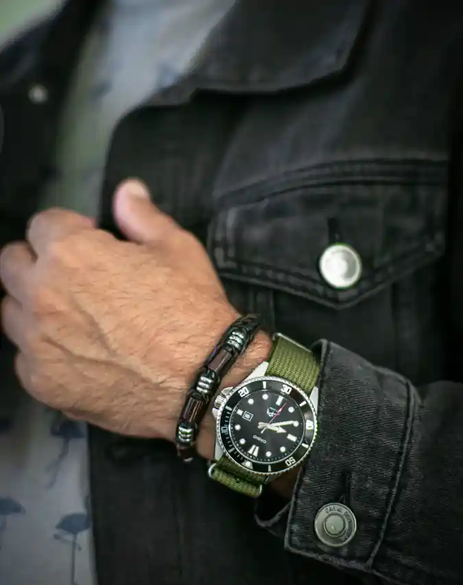 Casio Duro with Olive NATO Strap