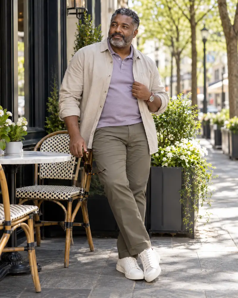 Casual Cafe Layers For Spring Days