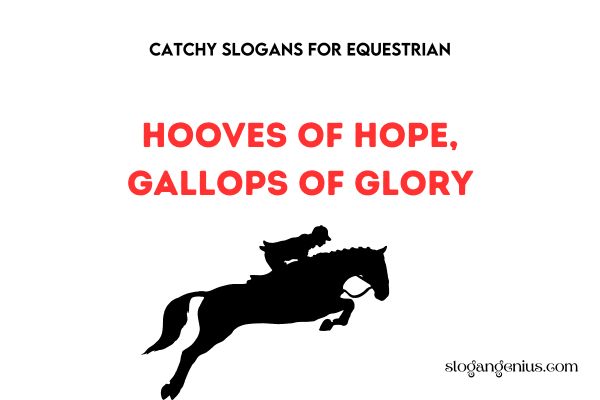 Catchy Slogans for Equestrian