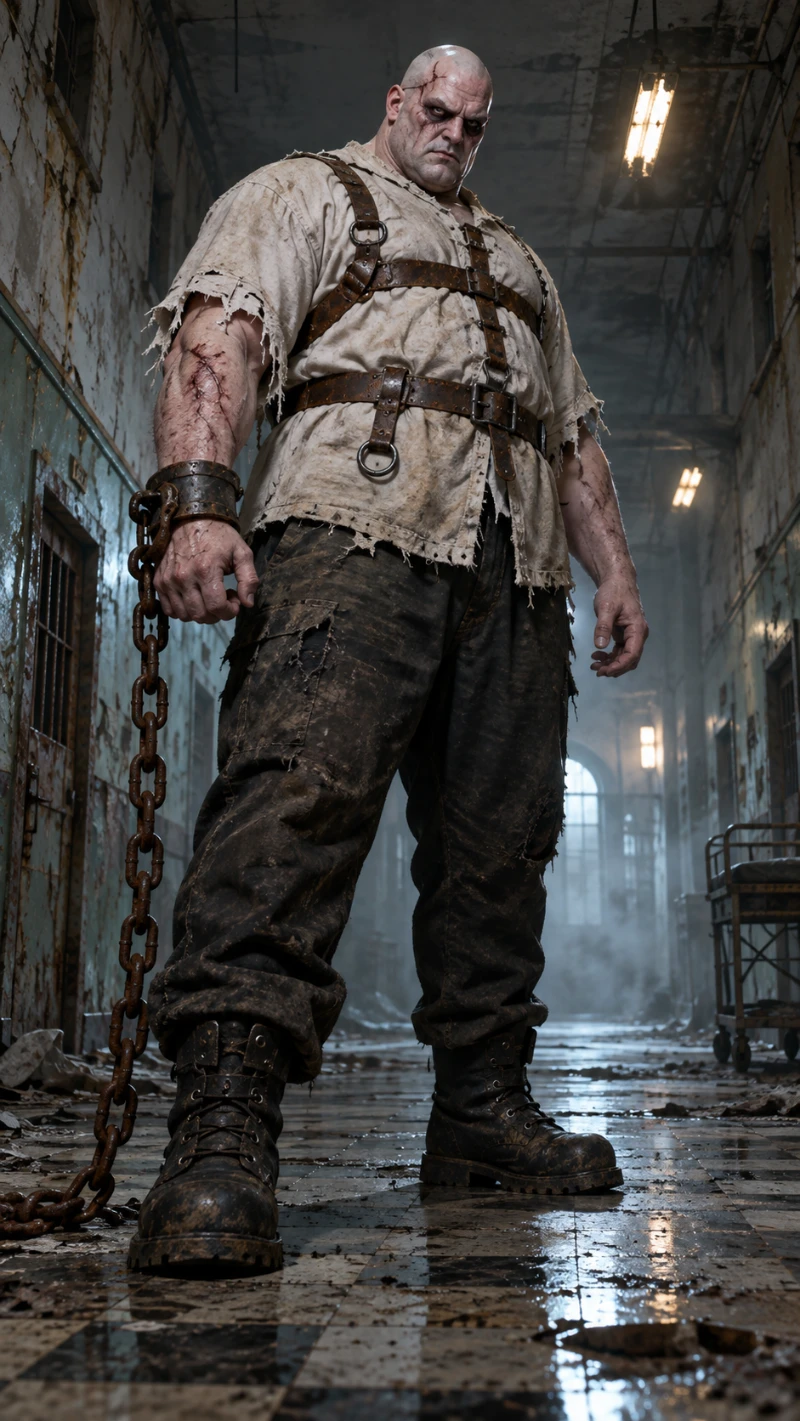 Chained Dungeon Brute Costume for Plus Size Men