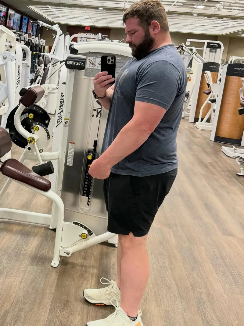 Charcoal Grey T-Shirt and Black Shorts
