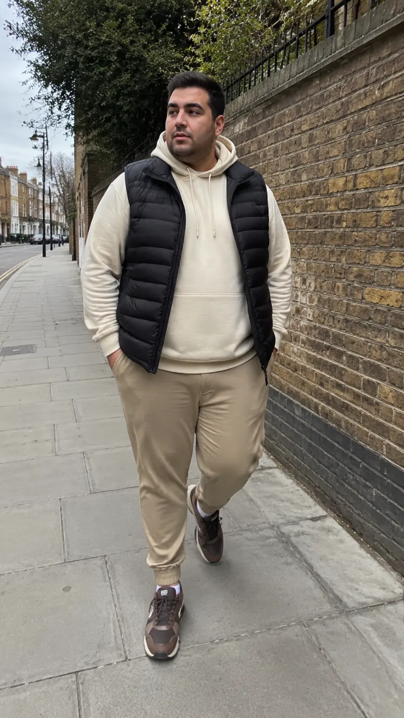 Puffer Vest and Hoodie Combo