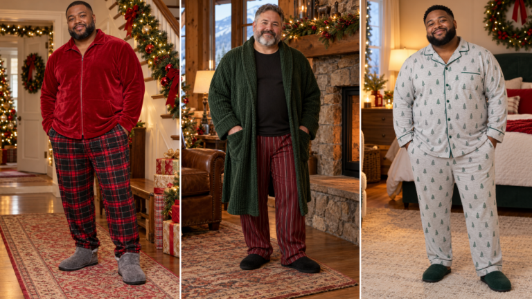 Christmas Pajamas for Plus Size Men That Fit Without Riding Up