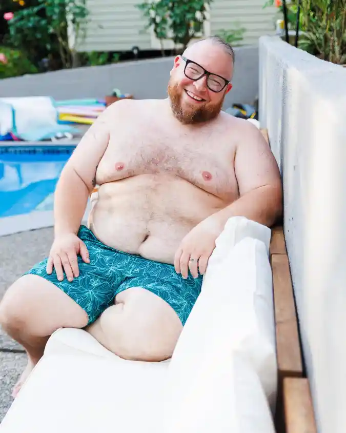 Chubbies Stretch Swim Shorts in Teal Pattern