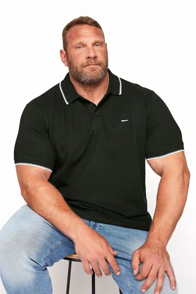 Classic Black Tipped Polo