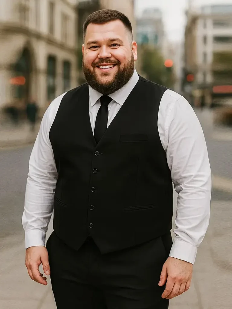 Classic Black Vest Sharpness