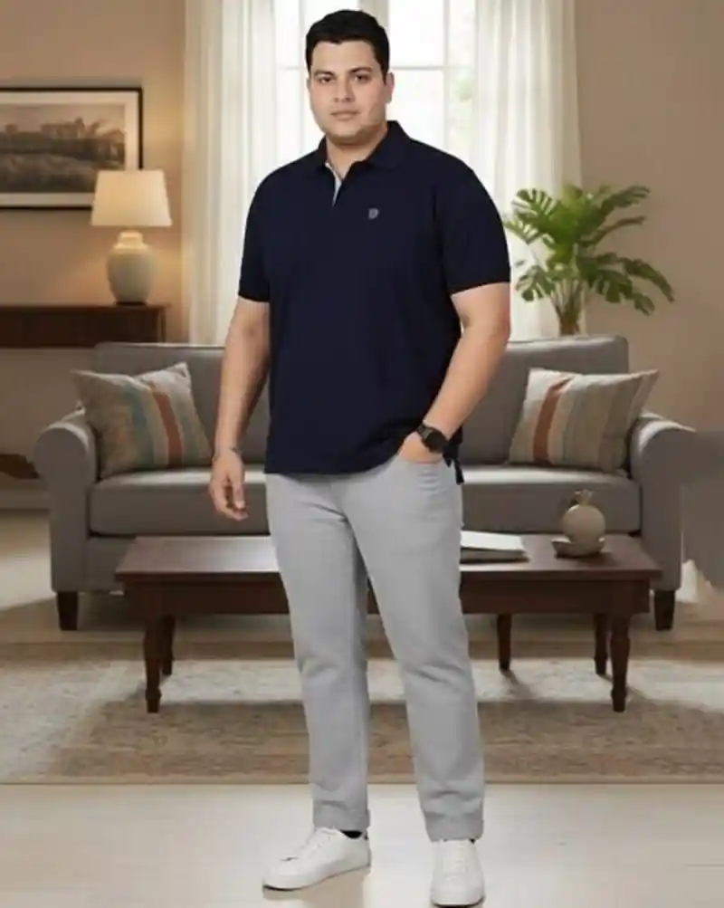 Classic Navy and Grey Polo Combo