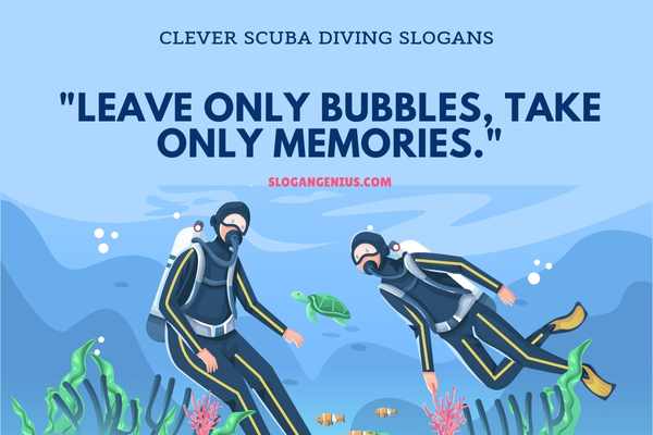 Clever Scuba Diving Slogans