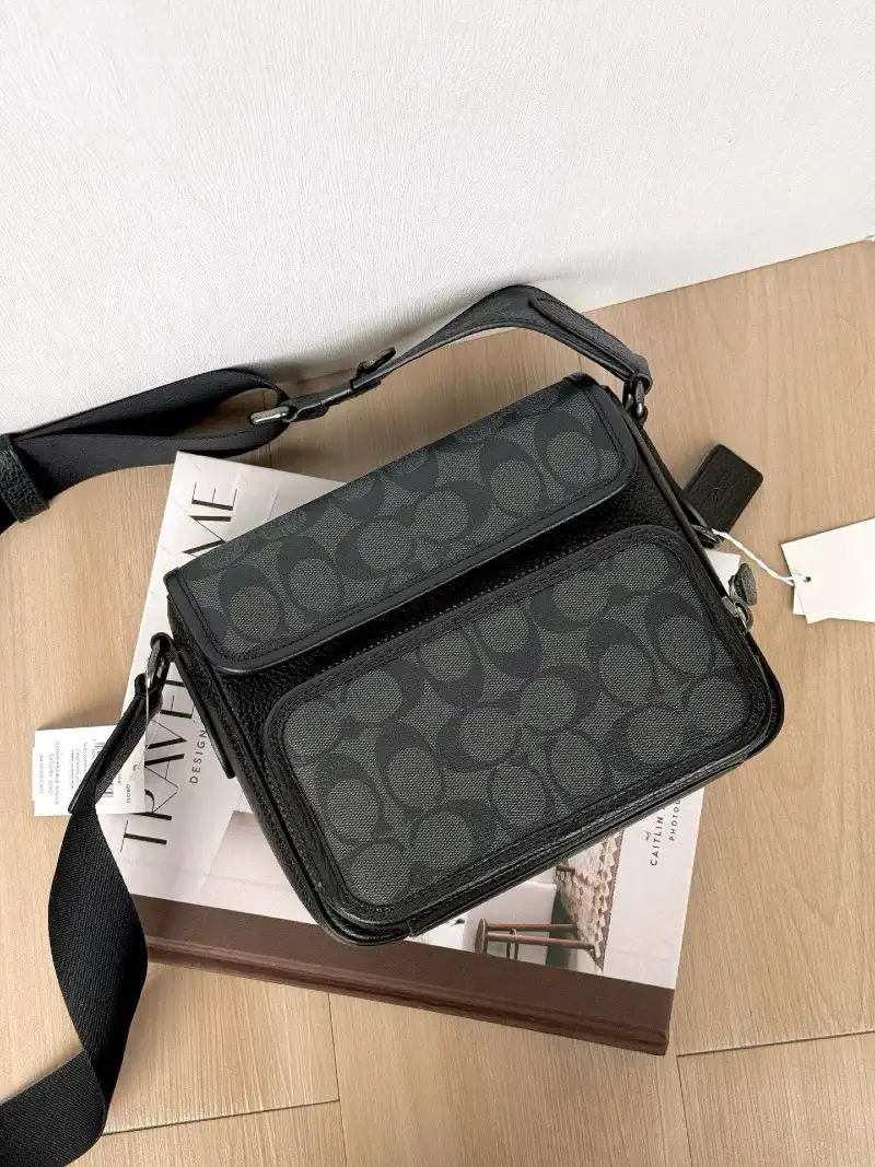 Coach Monogram Messenger Crossbody Bag