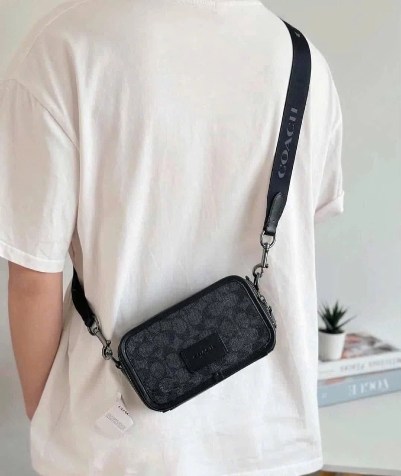 Coach Signature Canvas Belt Crossbody Bag